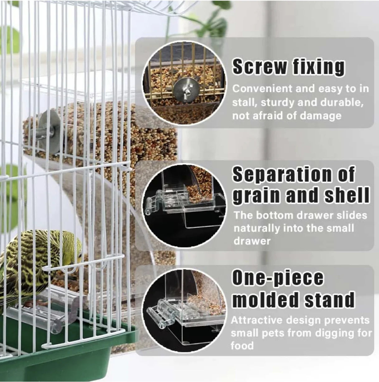 Automatic No-Mess Bird Feeder