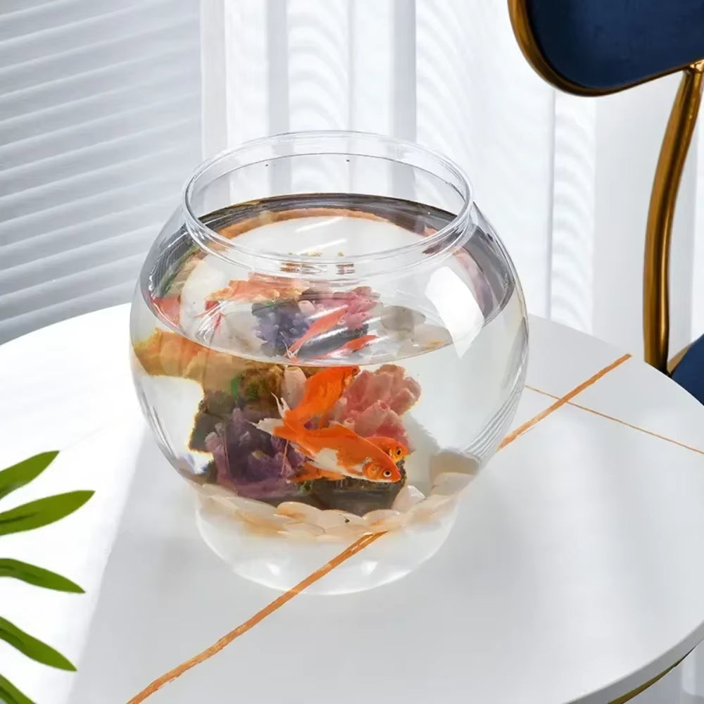 Fish Bowl Small Aquariums for Small Ornamental Fish and Reptiles High Transparency Glass Good View Aquarium Tank Fish Tank