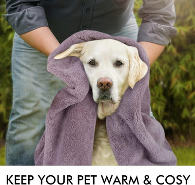 Dog Towel Super Absorbent Pet Bath Towel Microfiber Dog Drying Towel for Small, Medium, Large Dogs and Cats