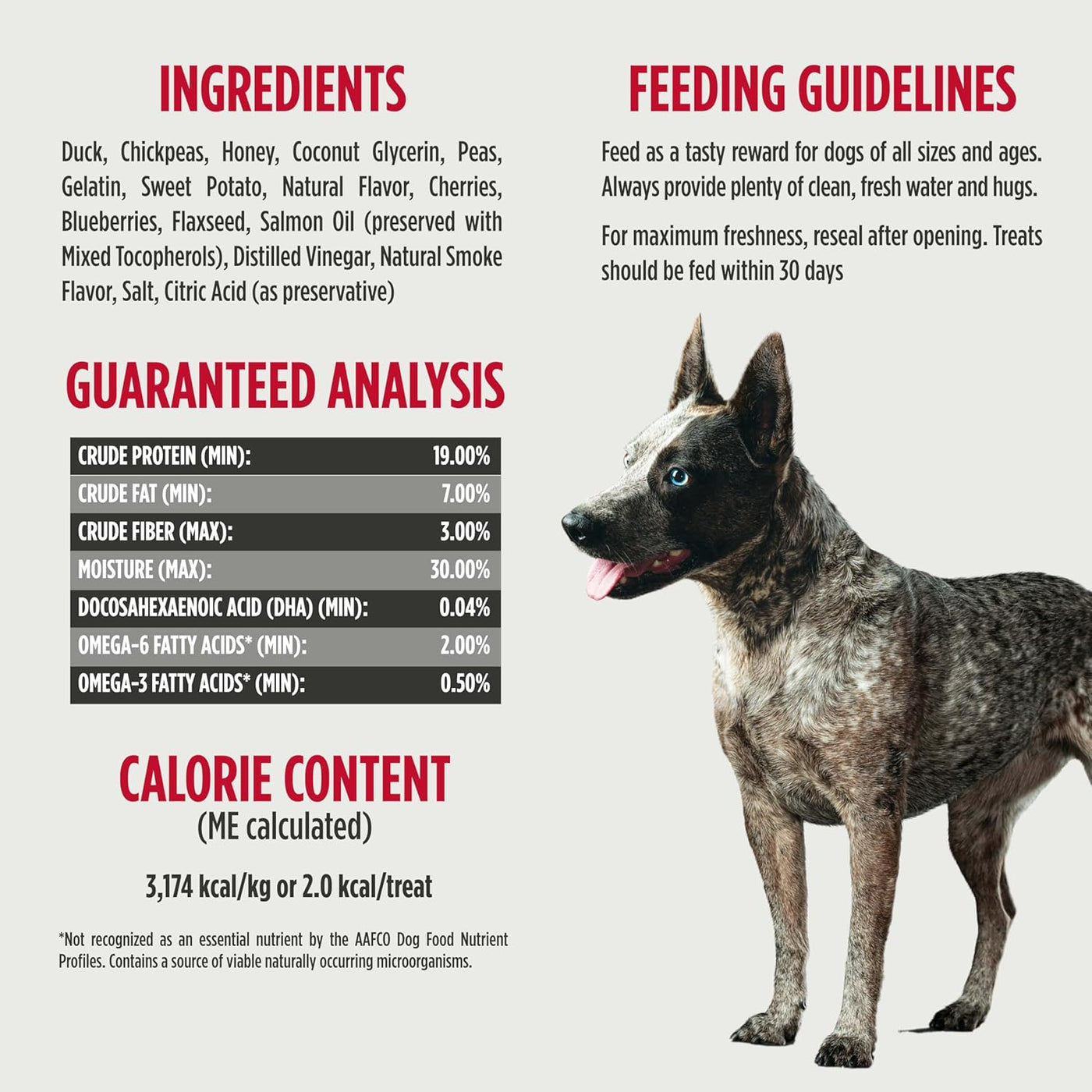 Freestyle Duck Flavor Healthy Dog and Puppy Training Treats, 4 Ounce Pouch