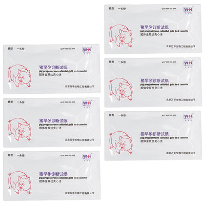 6 Sets Pregnancy Test Paper for Pigs Farm Pregnant Kit Early Strips Animal Detection Reusable