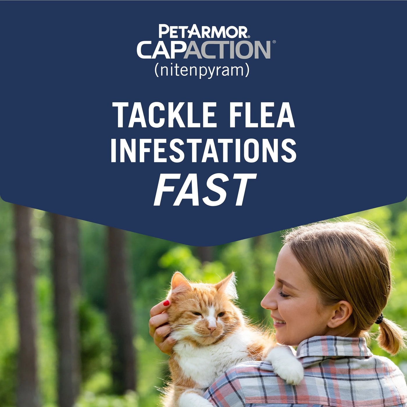 (2 Pack)  CAPACTION Fast-Acting Oral Flea Treatment for Cats 2-25 Lbs, 6 Count, 11.4 Mg