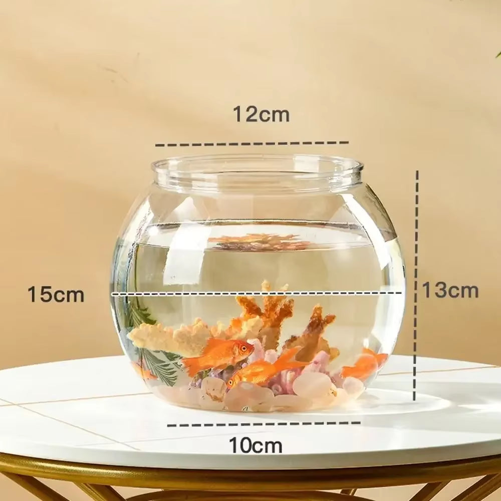 Fish Bowl Small Aquariums for Small Ornamental Fish and Reptiles High Transparency Glass Good View Aquarium Tank Fish Tank