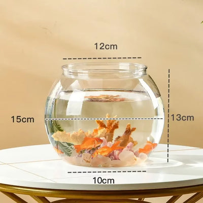 Fish Bowl Small Aquariums for Small Ornamental Fish and Reptiles High Transparency Glass Good View Aquarium Tank Fish Tank