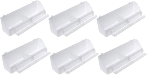Bird Feeder for Cage : 6Pcs Hanging Bird Feeder Cups with Perch Plastic Parakeet Food Bowl for Parrots Cockatiel, 8.27X2.56X1.97 Inch