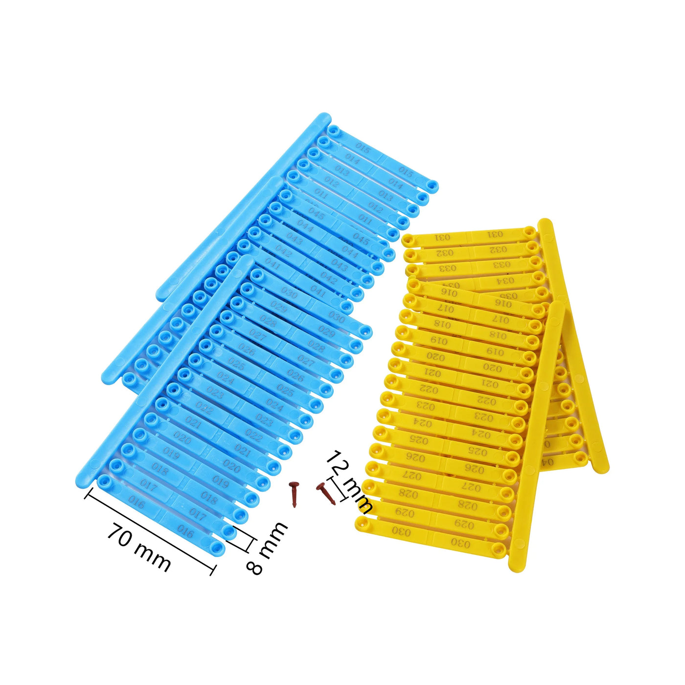 Chicken Wings Identification Ring Bird Quail Pigeon Duck Goose Chicken Wings Identifier Poultry Farm Chick Wings Ring 1Set