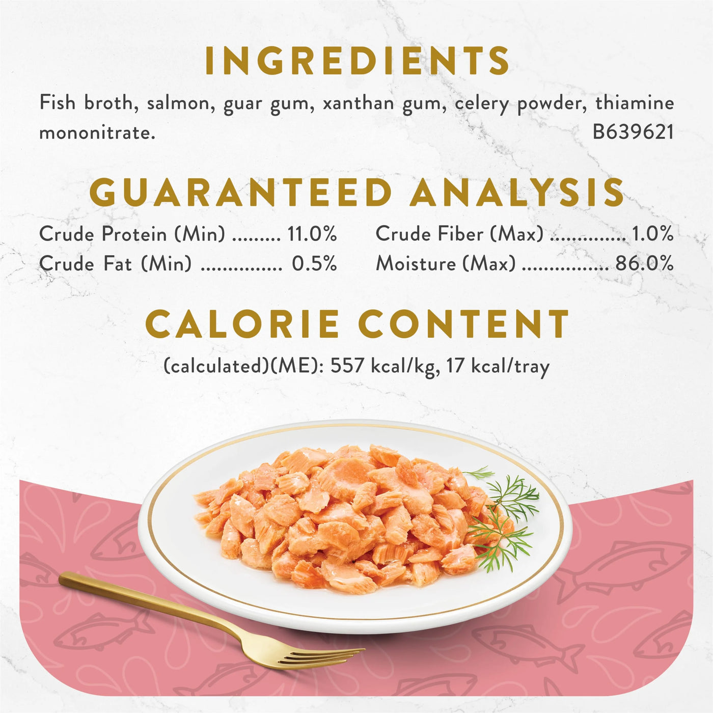 Purina  Appetizers Wet Cat Food, Steamed Alaskan Salmon, 1.1 Oz Trays (10 Pack)