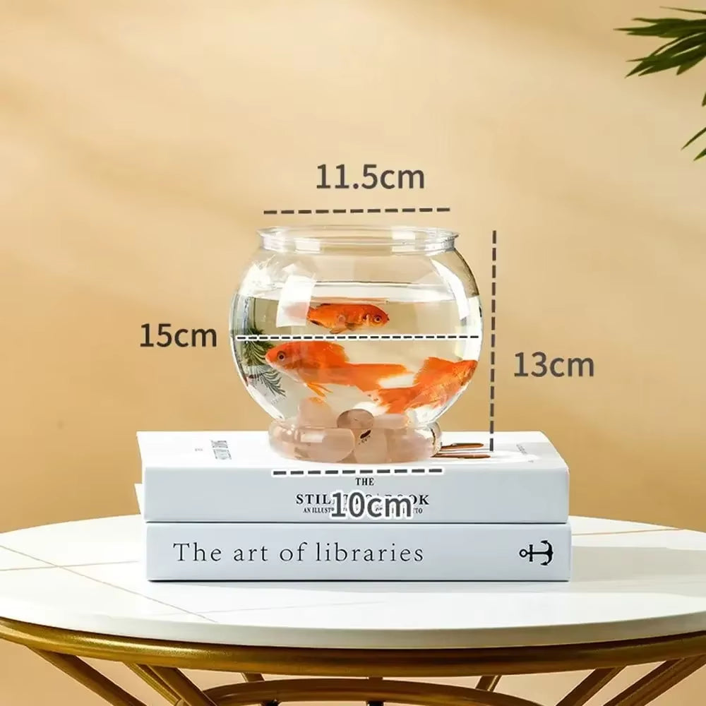 Fish Bowl Small Aquariums for Small Ornamental Fish and Reptiles High Transparency Glass Good View Aquarium Tank Fish Tank
