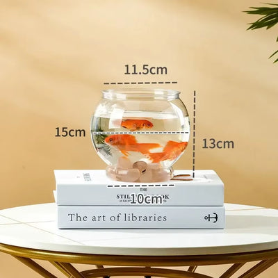 Fish Bowl Small Aquariums for Small Ornamental Fish and Reptiles High Transparency Glass Good View Aquarium Tank Fish Tank