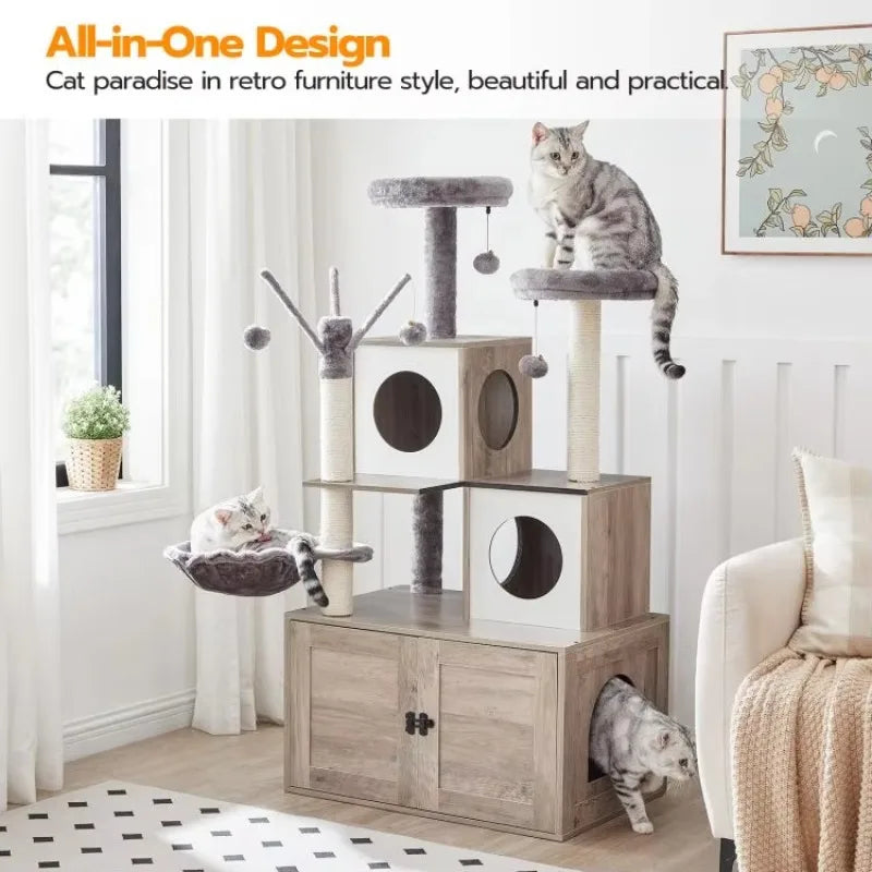 #C Cat House Furniture, Cat Tower for Indoor Cat