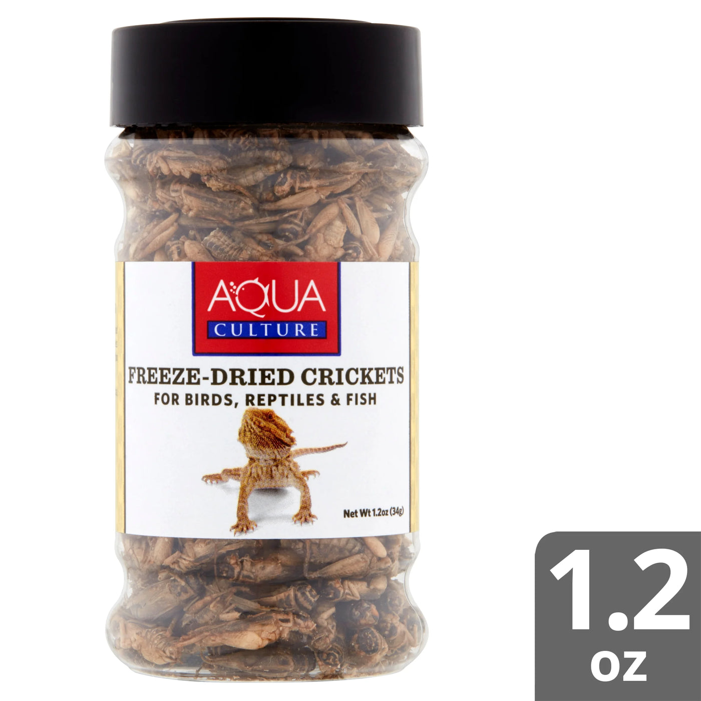 Freeze-Dried Crickets for Birds, Reptiles & Fish, 1.2 Oz