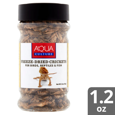 Freeze-Dried Crickets for Birds, Reptiles & Fish, 1.2 Oz