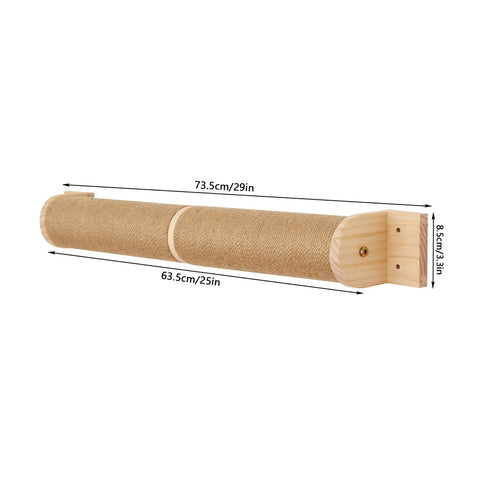 Wall-Mounted Cat Scratching Rope Jute Cats Climbing Shelves Jumping Platform & Pedal for Cats Sleeping Cat Furniture Pet Toys