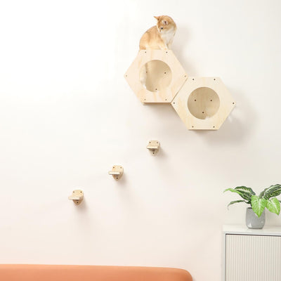 Cat Wall Shelves, Cat Shelves for Wall, Cat Wall Furniture, Cat Shelf with 3 Ste