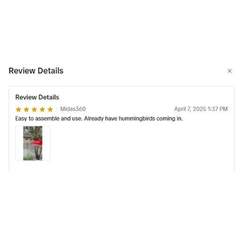 Hanging Outdoor Hummingbird Feeder - Red Hexagonal Bird Drinking Artifact with 30 Feeding Ports, Sealed & Leak-Proof, Easy to Assemble