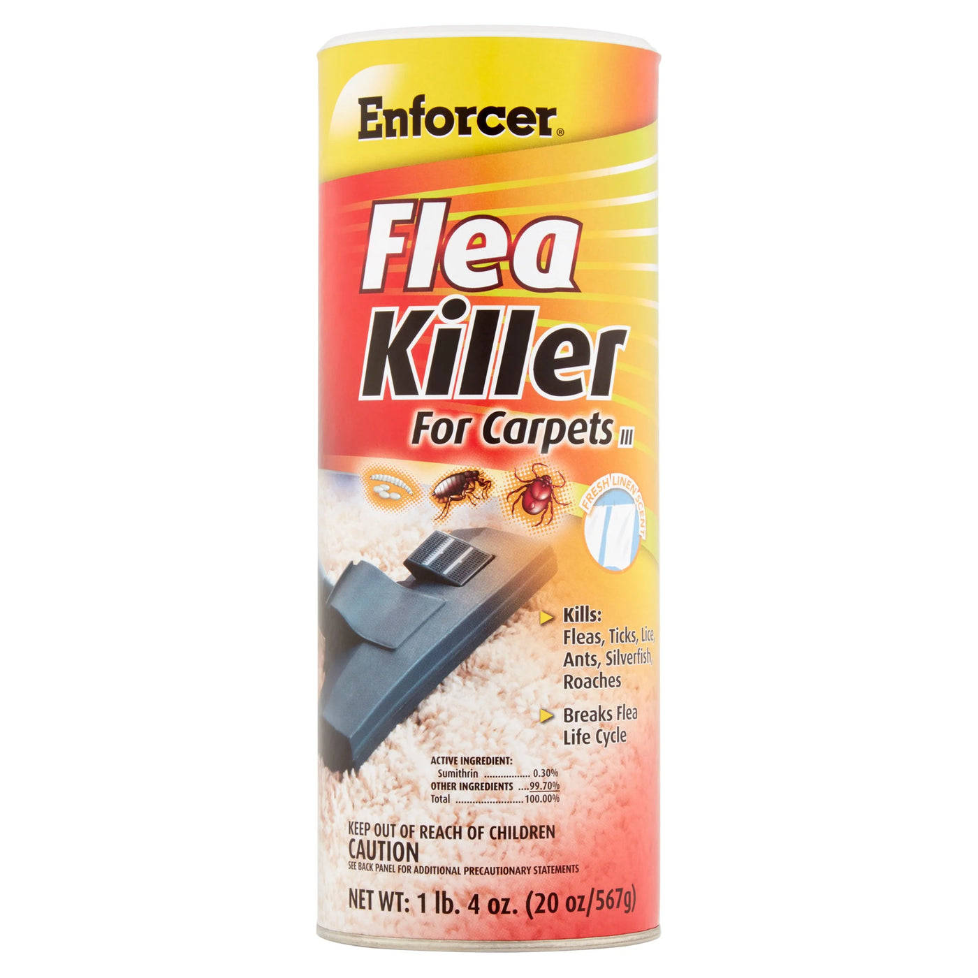 Flea Killer for Carpets Powder, 20 Oz
