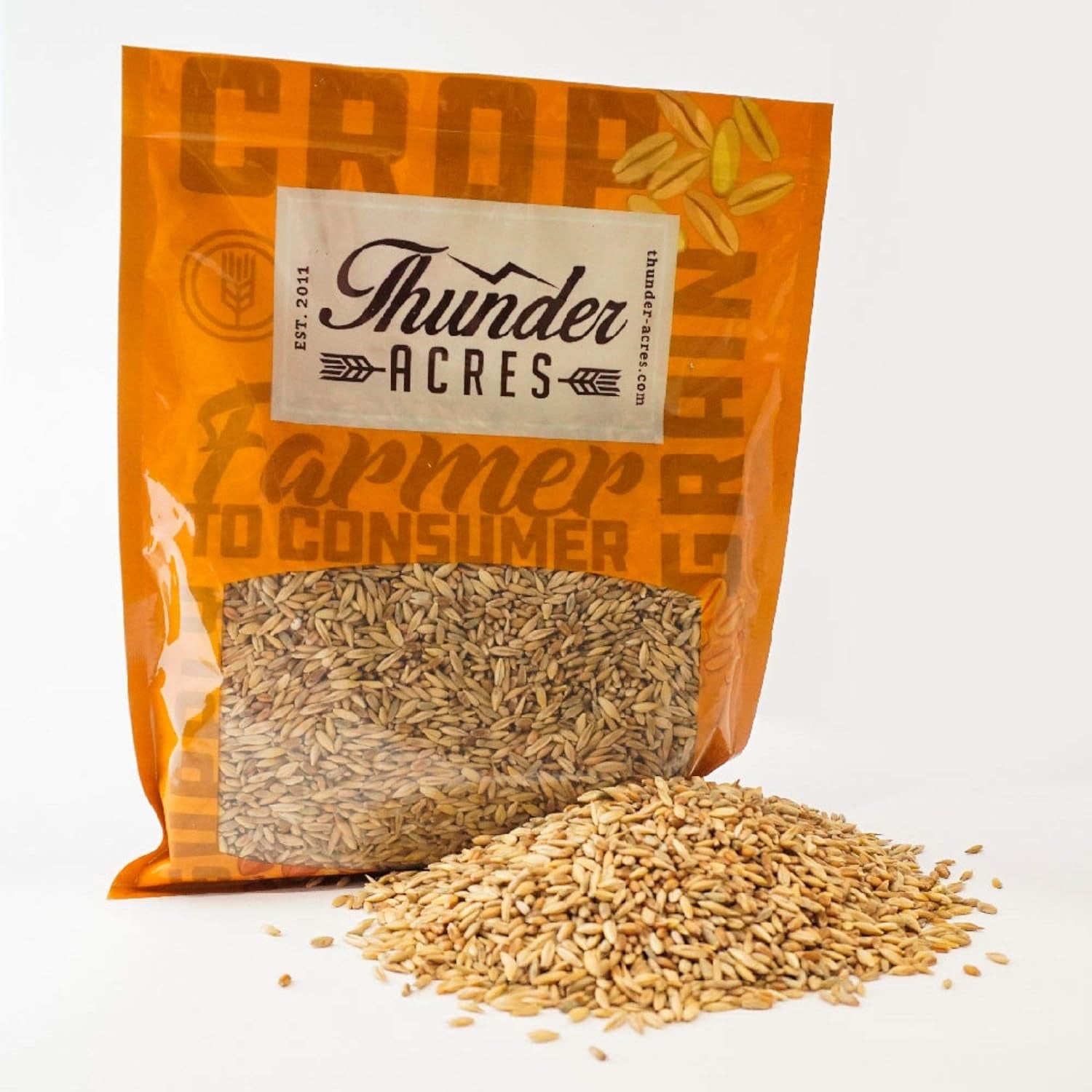 Cat Grass Blend - Wheat, Barley, Oats, and Rye Seed Mix - Non-Gmo - Certified Organic - Bonus CAT Toy (8 Oz)