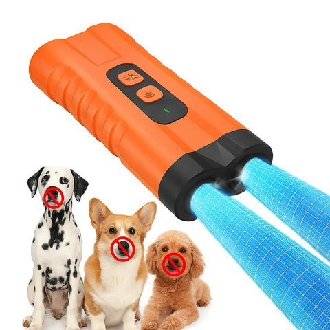 Dog Bark Stopper, Dog Bark Deterrent Deters，Barks No More Dog Training Device(Own or Neighbour'S Dog), Long Range Ultrasonic, Alternative to Painful Dog Training Collars and Bark Collars, Dog Training Self-Rolling LED