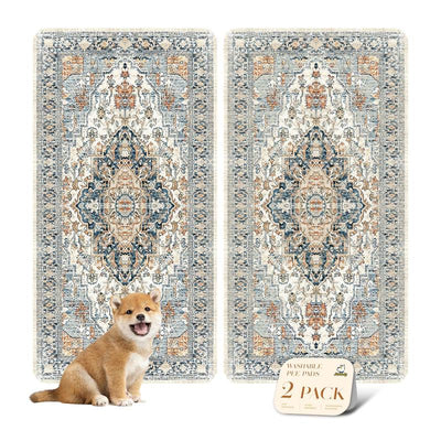 Nunubaby Washable Pee Pads for Dogs,Stylish,Super Absorbent,Non-Slip and Leak-Proof Pee Pads.Reusable Potty Pads for Dogs for Crates,Couch,Floors,Whelping Pads Litter Mat Pet Supplies,Feeding Mat Puppy Liner