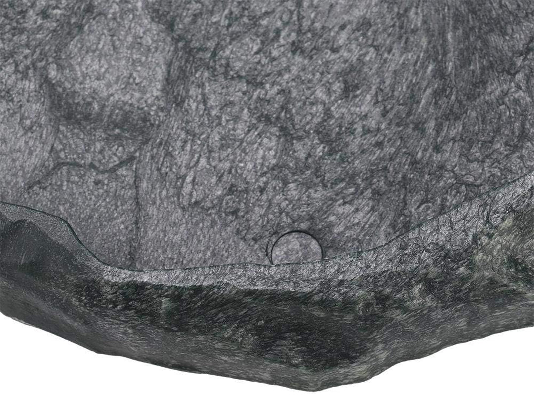 Reptile Bowl, Resin Rock Reptile Food and Water Feeder Pet Aquarium Ornament Terrarium Dish Plate for Tortoise Lizard Iguana(Dark Green S)