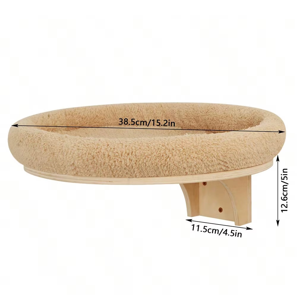 Wall-Mounted Cat Scratching Rope Jute Cats Climbing Shelves Jumping Platform & Pedal for Cats Sleeping Cat Furniture Pet Toys