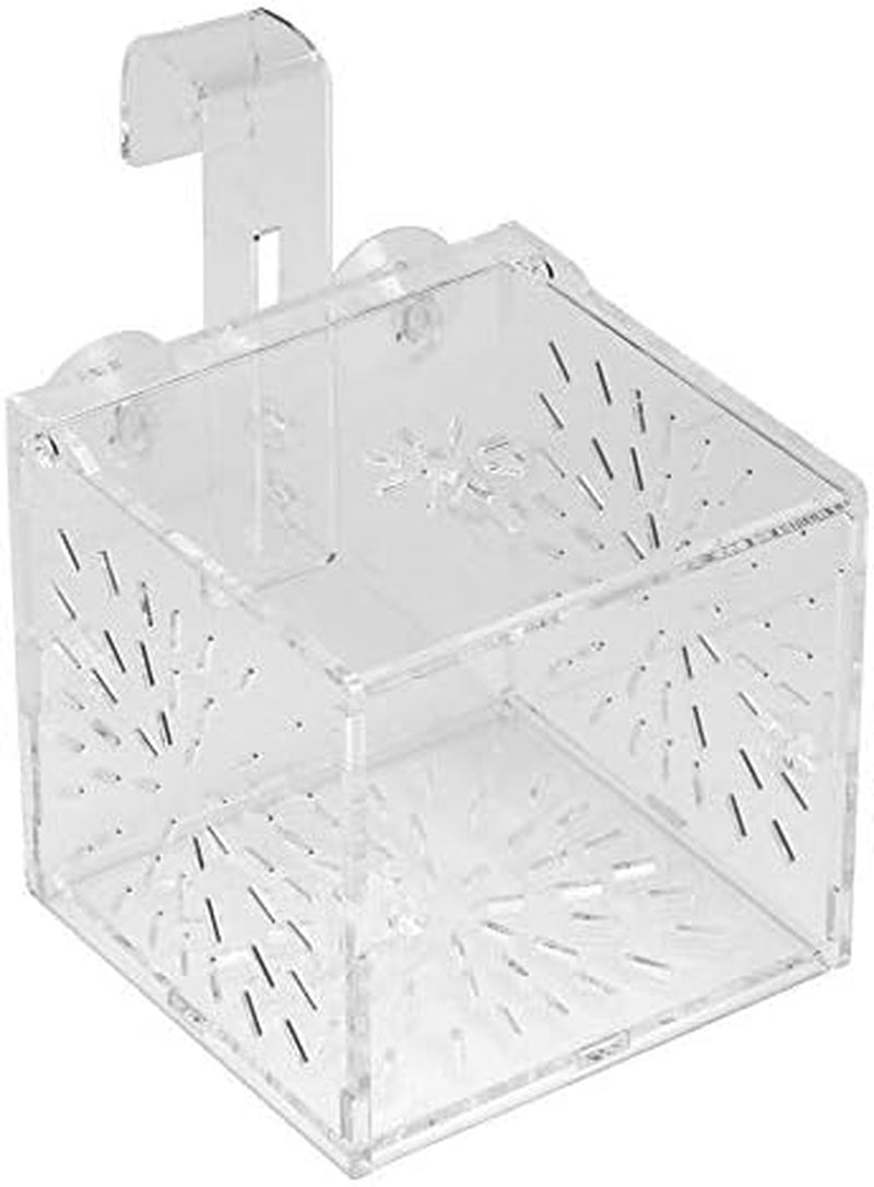 Fish Separation Breeder Box, Acrylic Transparent Fish Breeding Isolation Box Aquarium Hatchery Incubator Holder(A-10X10X10Cm)