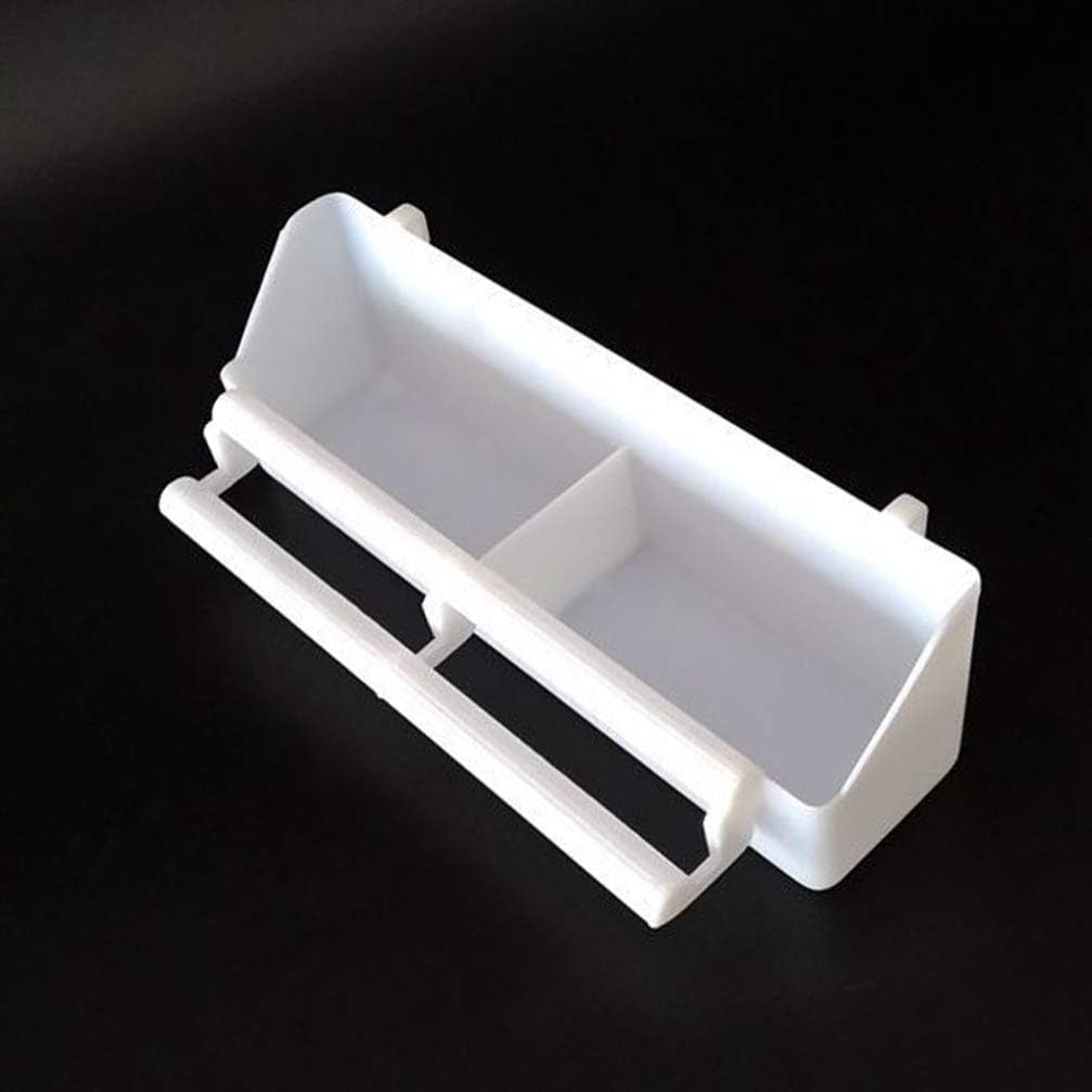 Bird Feeder for Cage : 6Pcs Hanging Bird Feeder Cups with Perch Plastic Parakeet Food Bowl for Parrots Cockatiel, 8.27X2.56X1.97 Inch