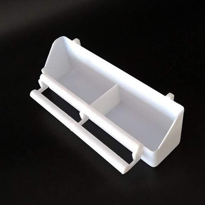 Bird Feeder for Cage : 6Pcs Hanging Bird Feeder Cups with Perch Plastic Parakeet Food Bowl for Parrots Cockatiel, 8.27X2.56X1.97 Inch