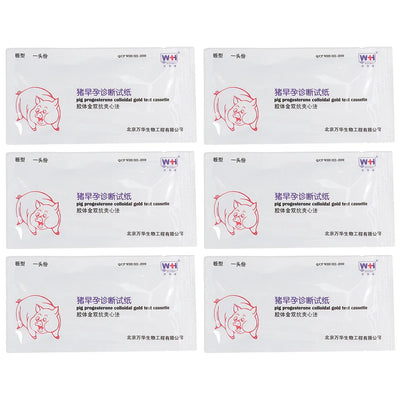 6 Sets Pregnancy Test Paper for Pigs Farm Pregnant Kit Early Strips Animal Detection Reusable
