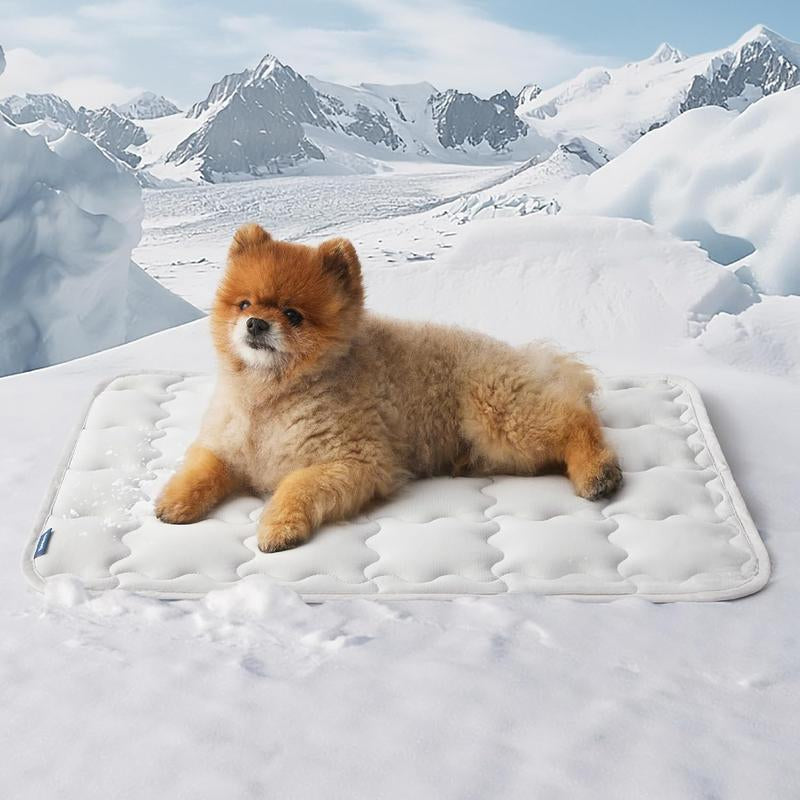 Bedsure Cooling Mat – Washable Cooling Pet Pad for Cat, Portable Kennel Puppy Bed for Summer, Non-Slip Summer Crate Pad for Dog