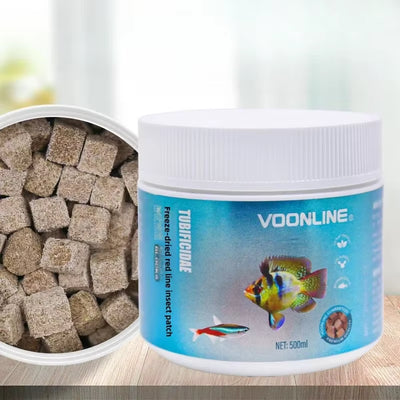 Freeze Dried Tubifex Worms Red Thread Worm Patch Food for Tropical Fish and Amphibians