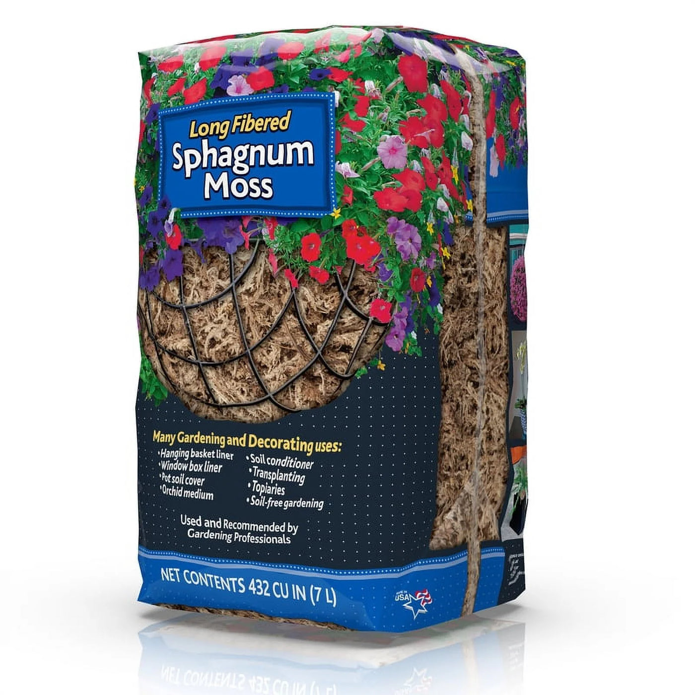 Mosser Lee Mosser Lee ML0110 Organic Sphagnum Moss, 432 Cubic Inch