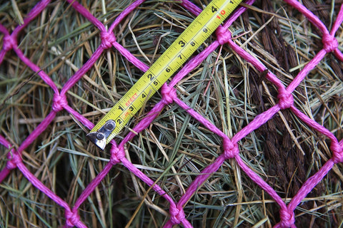 2 Pcs Classic Slow Hay Feeder Hay Nets, 40" Length with 2" Holes, Horse Supplies Hay Bags for Horses, Goat Feed