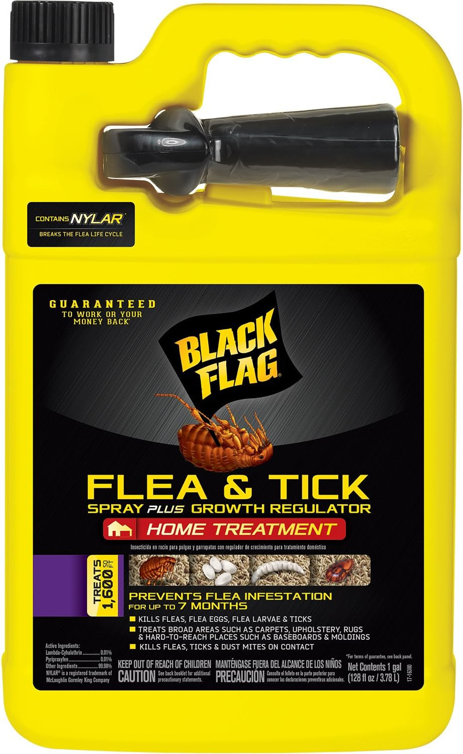 Extreme Flea Killer plus Growth Regulator RTU for Insects, 1-Gal, 128 Oz
