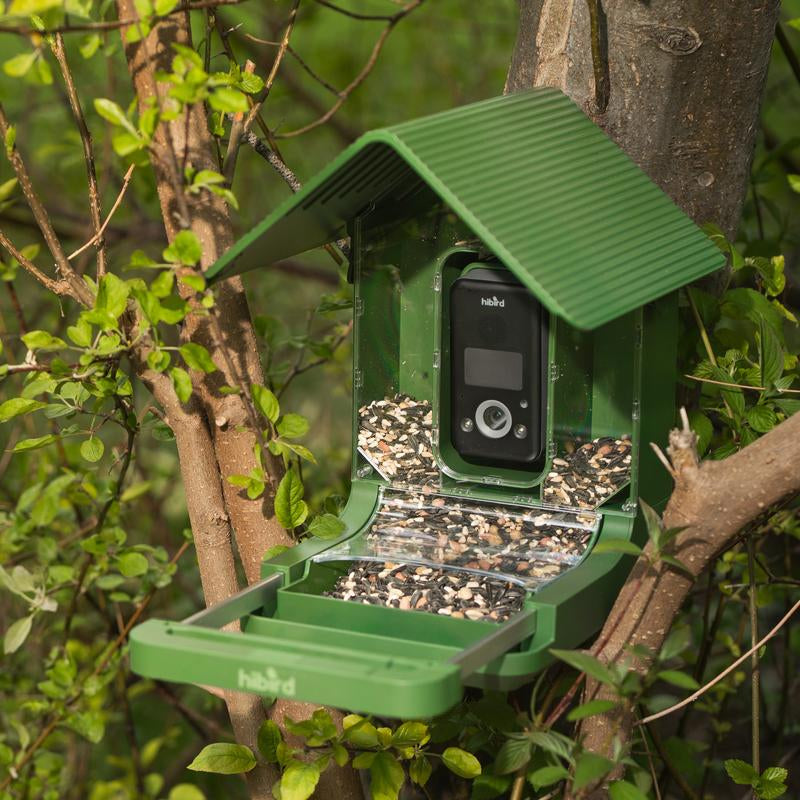 Hibird 4K HD Smart Bird Feeder with Camera, 2.4G/5G Dual Wifi Wireless Outdoor, Auto Higher Resolution Bird Video Capture, AI Identify 10000+ Species, 1080P Live Function for Everyone