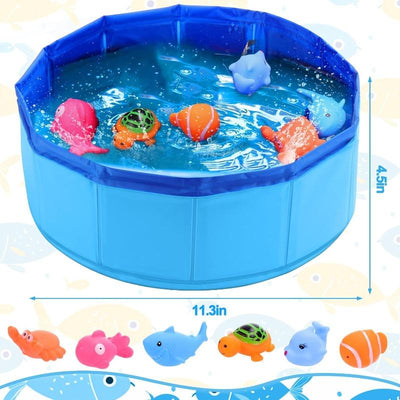 1 Set Cat Pool Toy with Fish-Water Cat Toys, Portable Cat Pool Toy, Cat Water Toys for Bored Indoor Cats, Interactive Cat Toys for Indoor Cats, Textiles & Soft Furnishings