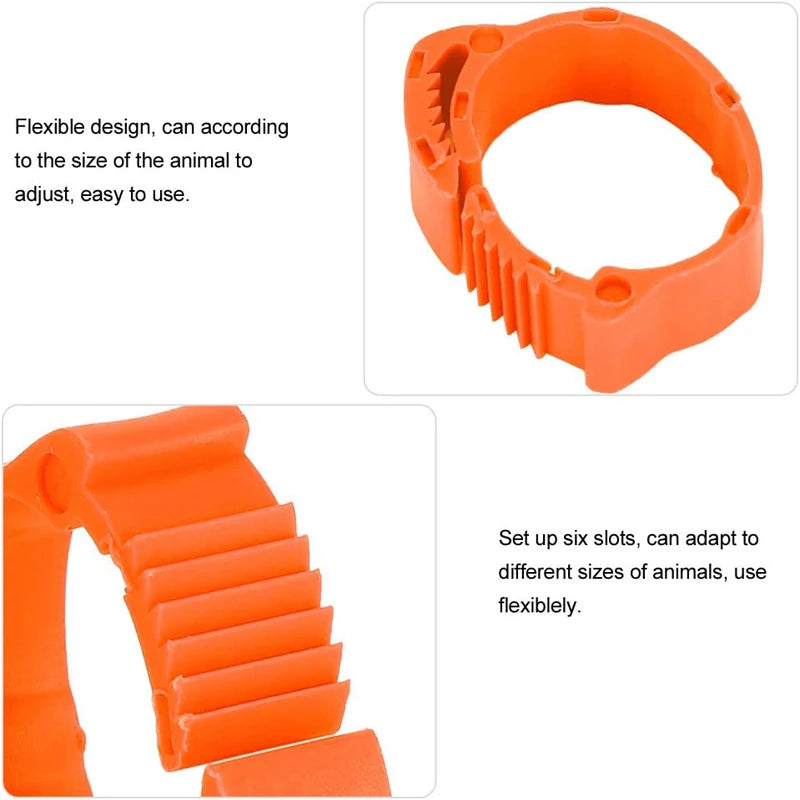 25/100P Chicken Foot Rings Adjustable Poultry Leg Digital Label Buckles Rings 6 Colors Plastic Chick Duck Goose Farm Equipment