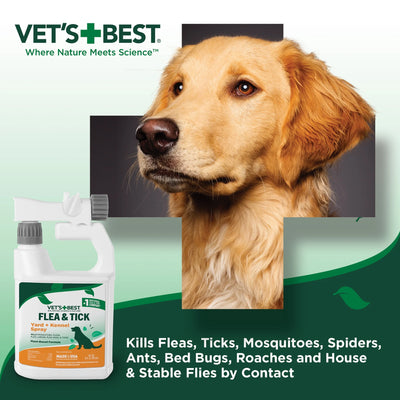 Flea and Tick Yard and Kennel Spray for Dogs - 32Oz.