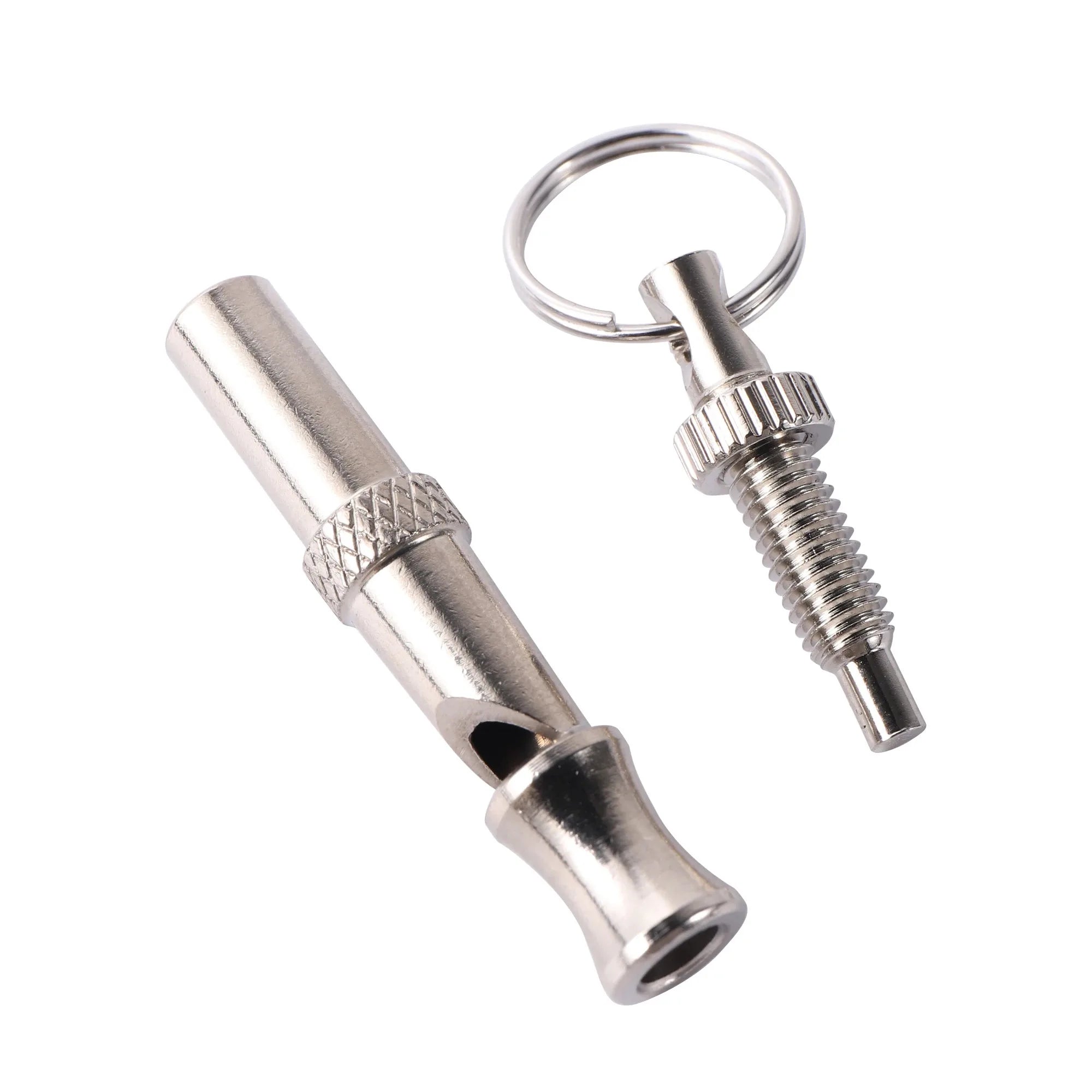 1 Pc Farm Dog Whistle Pet Training Whistle with Keychain Adjustable Whistle Stop Barking Dog Training Control Deterrence Whistle
