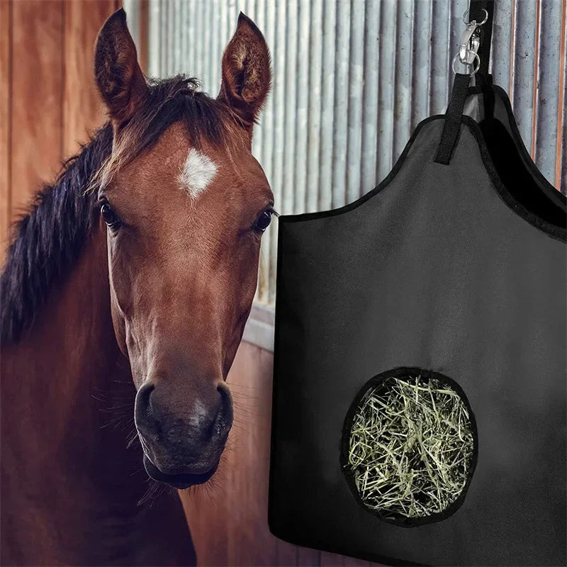 Hay Bag for Horse Pouch Oxford Feeding Waterproof Animals Feeder Hay Sheep Horse Accessories Equestrian Equipment Farm Supplies