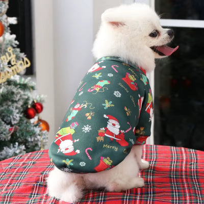 Christmas Dog Clothes Winter Pet Clothing Sweater Clothes for Small Large Dog Cat Puppy Costume Chihuahua Yorkies Shirts XS-4XL