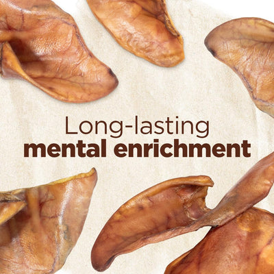 Pig Ears for Dogs (25 Pack), All-Natural Wholethick Pigs Ears, Single Ingredient & Highly Digestible, Better than Rawhide- Dog Snacks, Dog Pig Ears for Puppy, Medium & Large Dogs