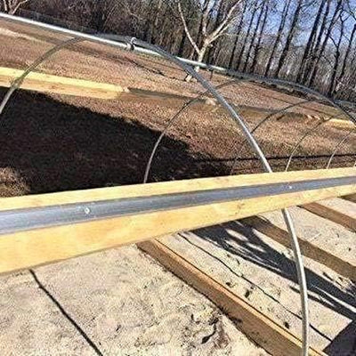 Lock Channel for Greenhouse Spring Wire U-Channel, 20 Pack, for Plastic Poly Film and Shade Cloth Attachment