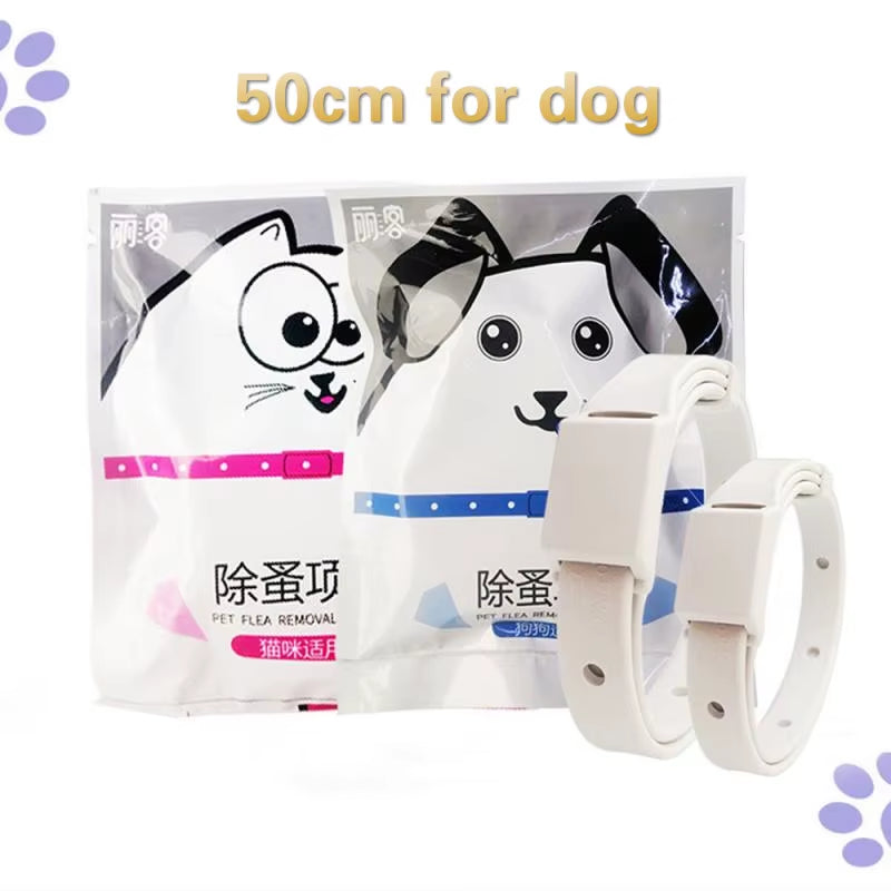 Pet Flea Collar Cat Dog Mosquito Repellent Insect Collar Pet in Vitro Deworming S/M Size Flea Collar
