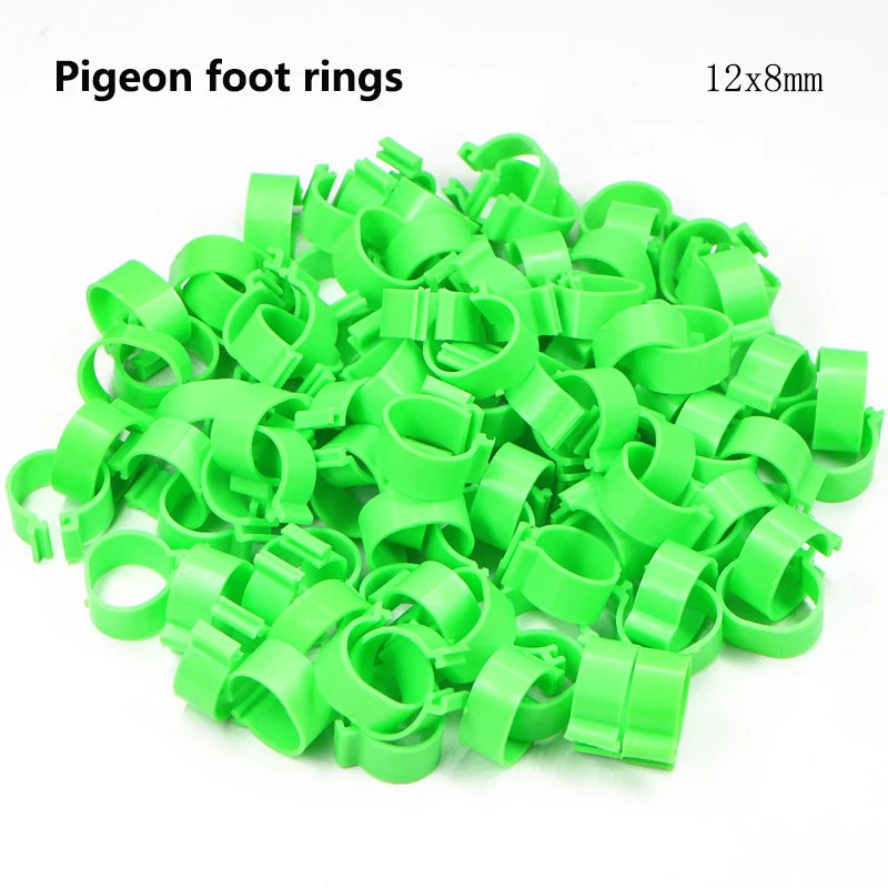 25/100P Chicken Foot Rings Adjustable Poultry Leg Digital Label Buckles Rings 6 Colors Plastic Chick Duck Goose Farm Equipment