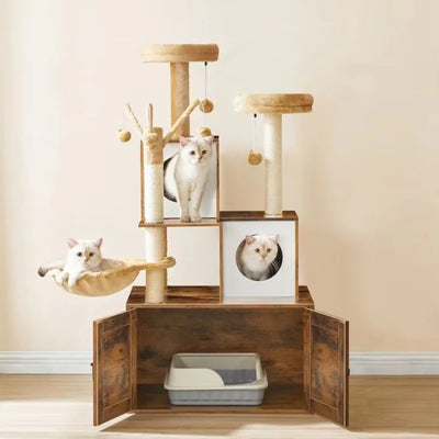 #C Cat House Furniture, Cat Tower for Indoor Cat