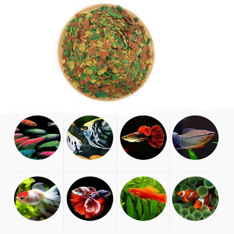 250Ml Highly Nutritious Fish Feed Color Enhancing Fish Food for Goldfish All Aquarium Tropical Fish Grow Fast Healthy Fish Food