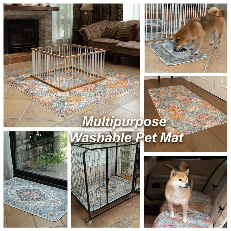 Nunubaby Washable Pee Pads for Dogs,Stylish,Super Absorbent,Non-Slip and Leak-Proof Pee Pads.Reusable Potty Pads for Dogs for Crates,Couch,Floors,Whelping Pads Litter Mat Pet Supplies,Feeding Mat Puppy Liner