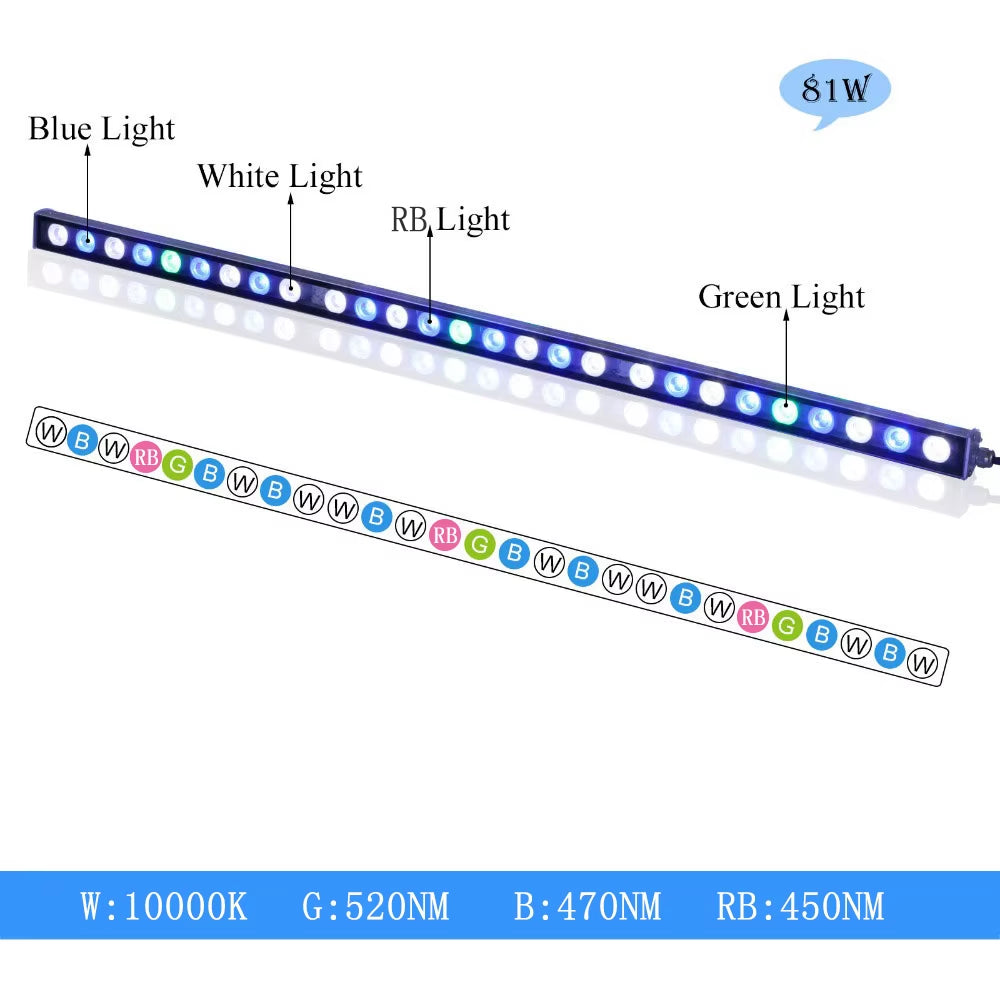 54W 81W 108W Led Aquarium Light Aquarium Light for Fish Plants Coral Reef Fish Tank Lights Aquarium Lamp Home Lighting Aquarium