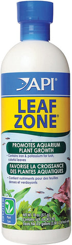 LEAF ZONE Freshwater Aquarium Plant Fertilizer 18-Ounce Bottle White